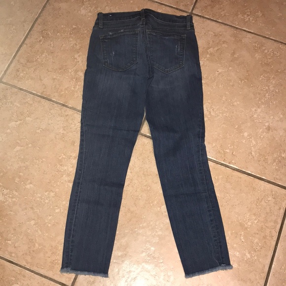 Loft Skinny Jeans Size 25 Raw Hem - Picture 2 of 3